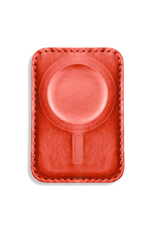 Ezra Arthur X Personal Effects Arc Magsafe Wallet In Red