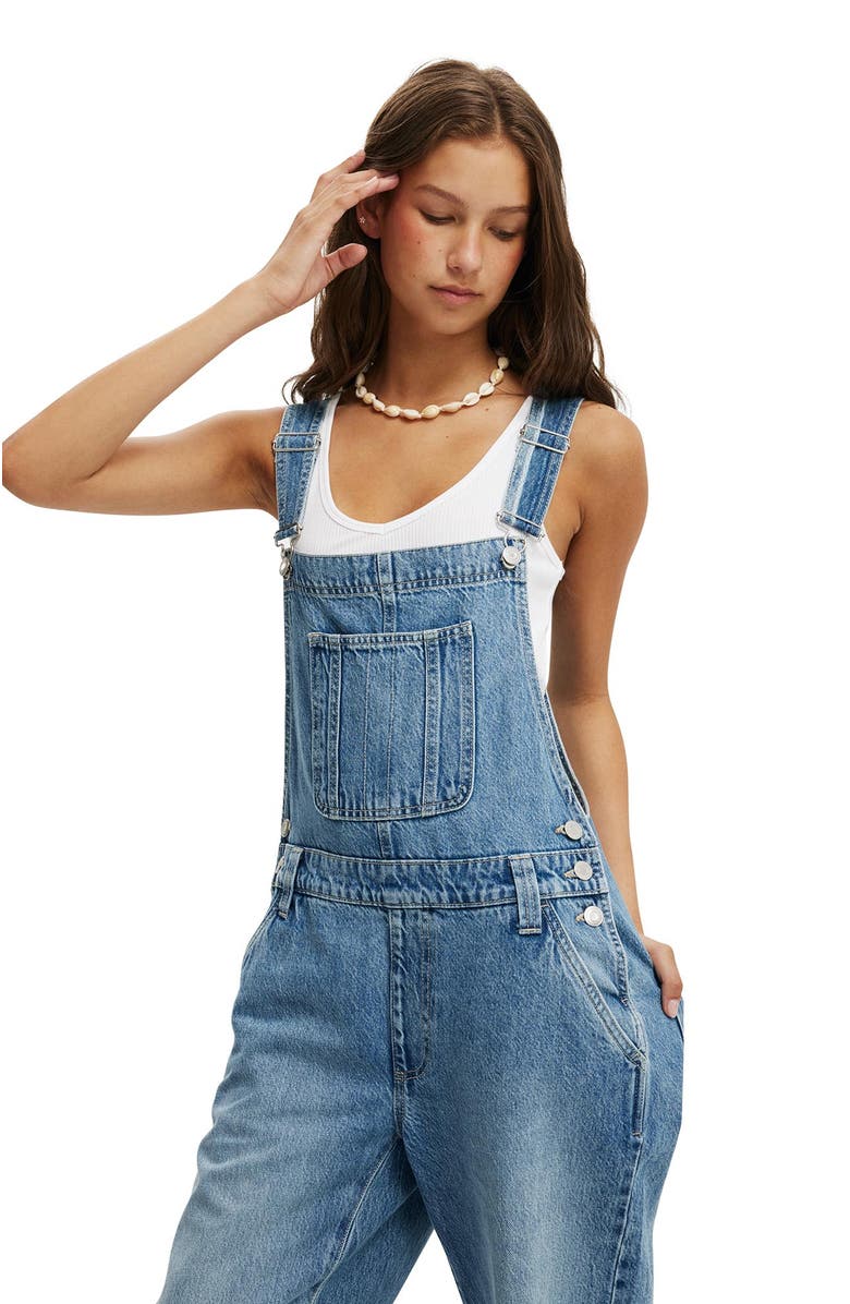 Cotton On Denim Overall, Alternate, color, 