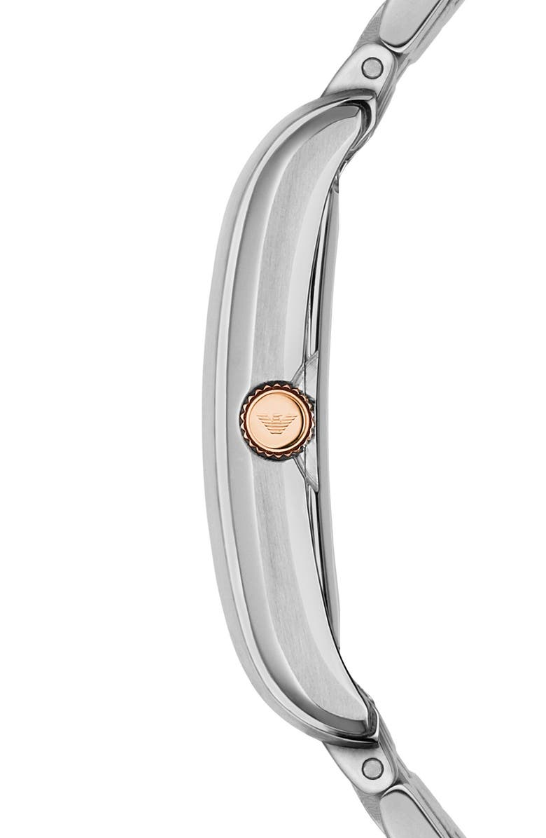 Emporio Armani Rectangle Dial Watch, 25mm x 30mm, Alternate, color,