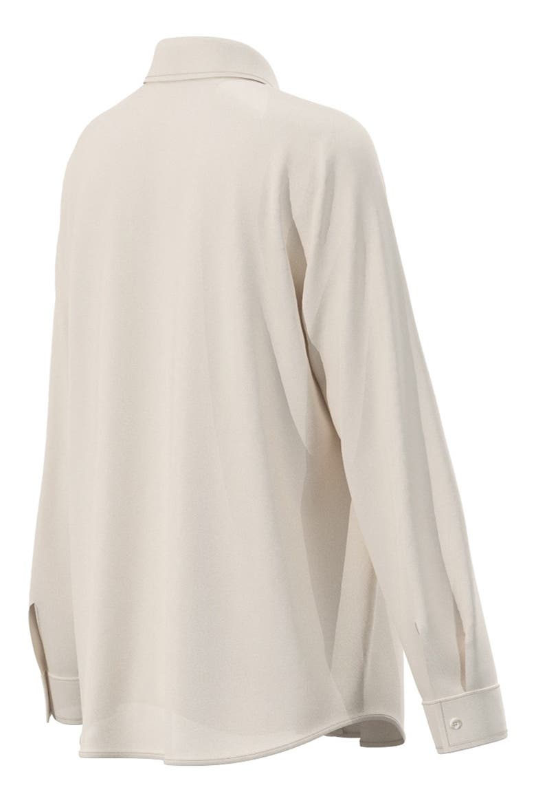 Silk Blend Long Sleeve Shirt, Alternate, color, WOOL WHITE