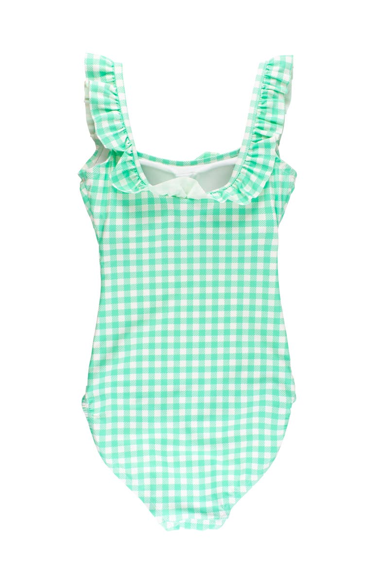 RuffleButts UPF50+ Women's Ruffle One Piece Swimsuit, Alternate, color, Spring Bud Gingham