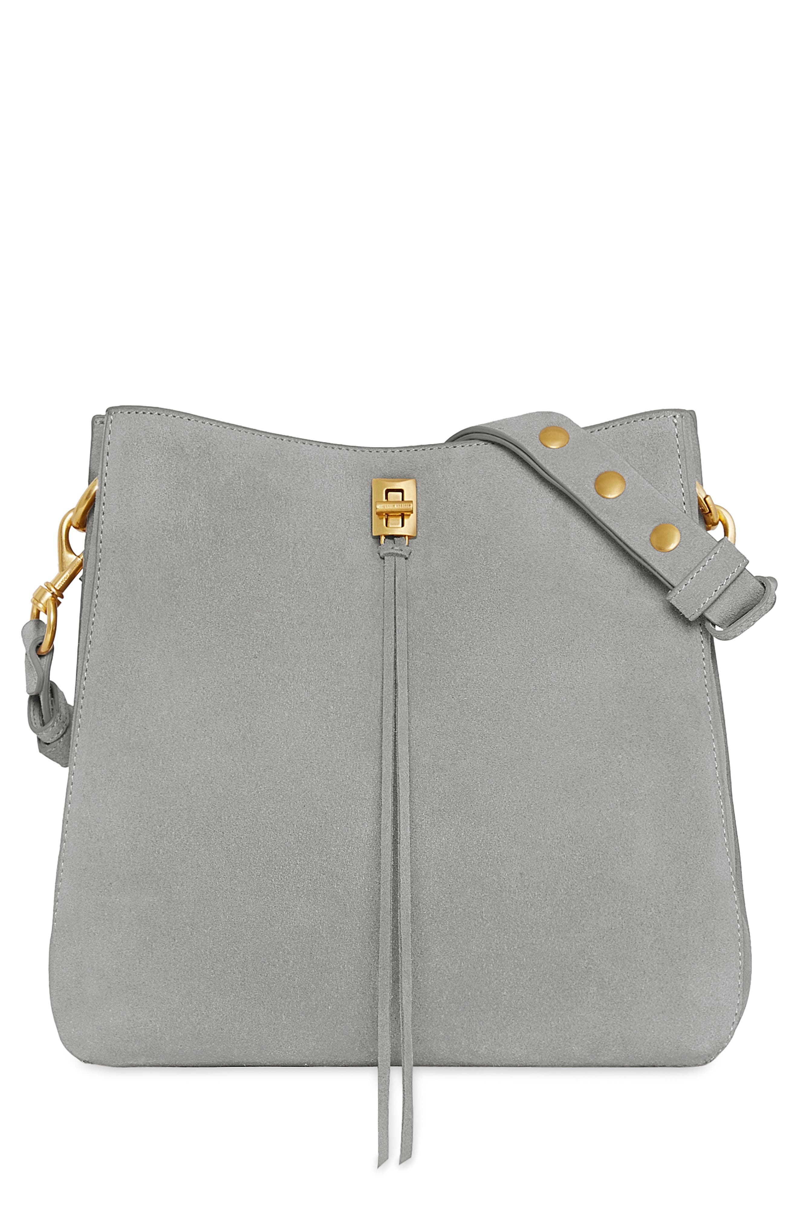 Rebecca Minkoff Darren Suede Shoulder Bag, Main, color, 