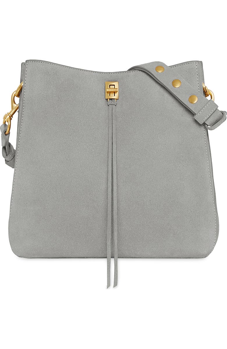 Rebecca Minkoff Darren Suede Shoulder Bag, Main, color,