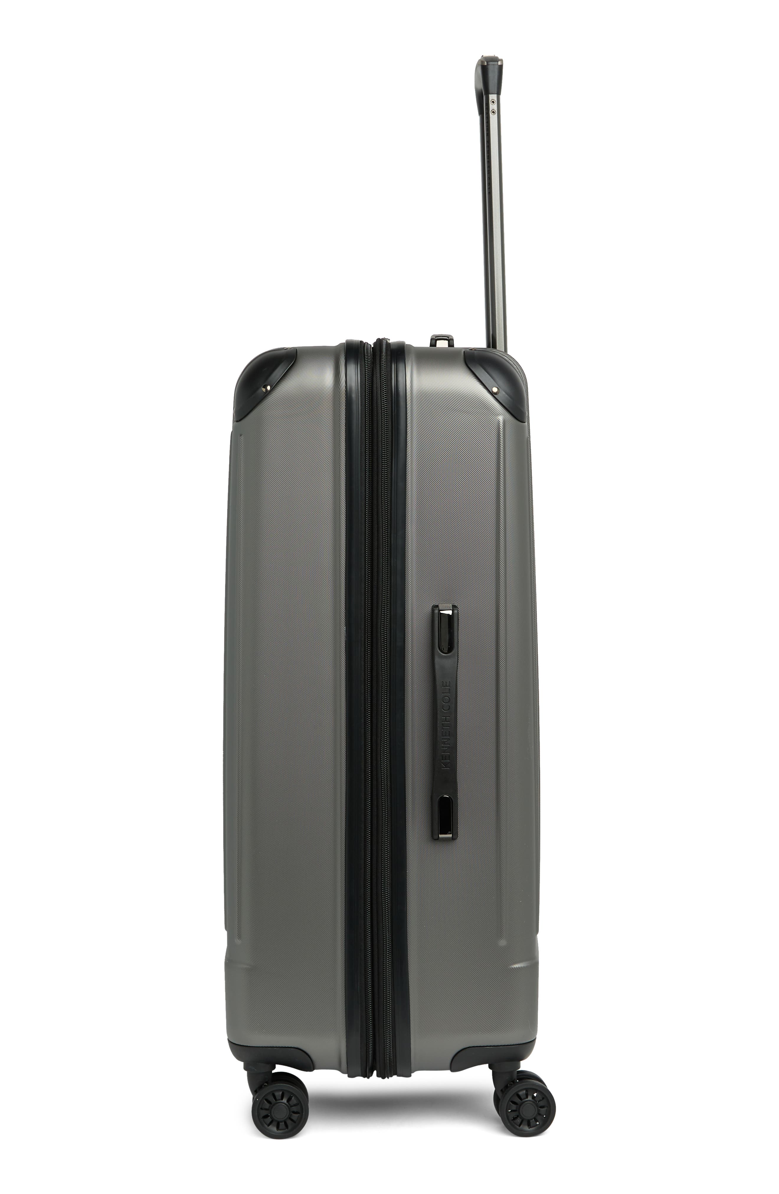 Kenneth Cole Reaction Flying Axis 28" Hardside Expandable Spinner Luggage, Alternate, color, Silver