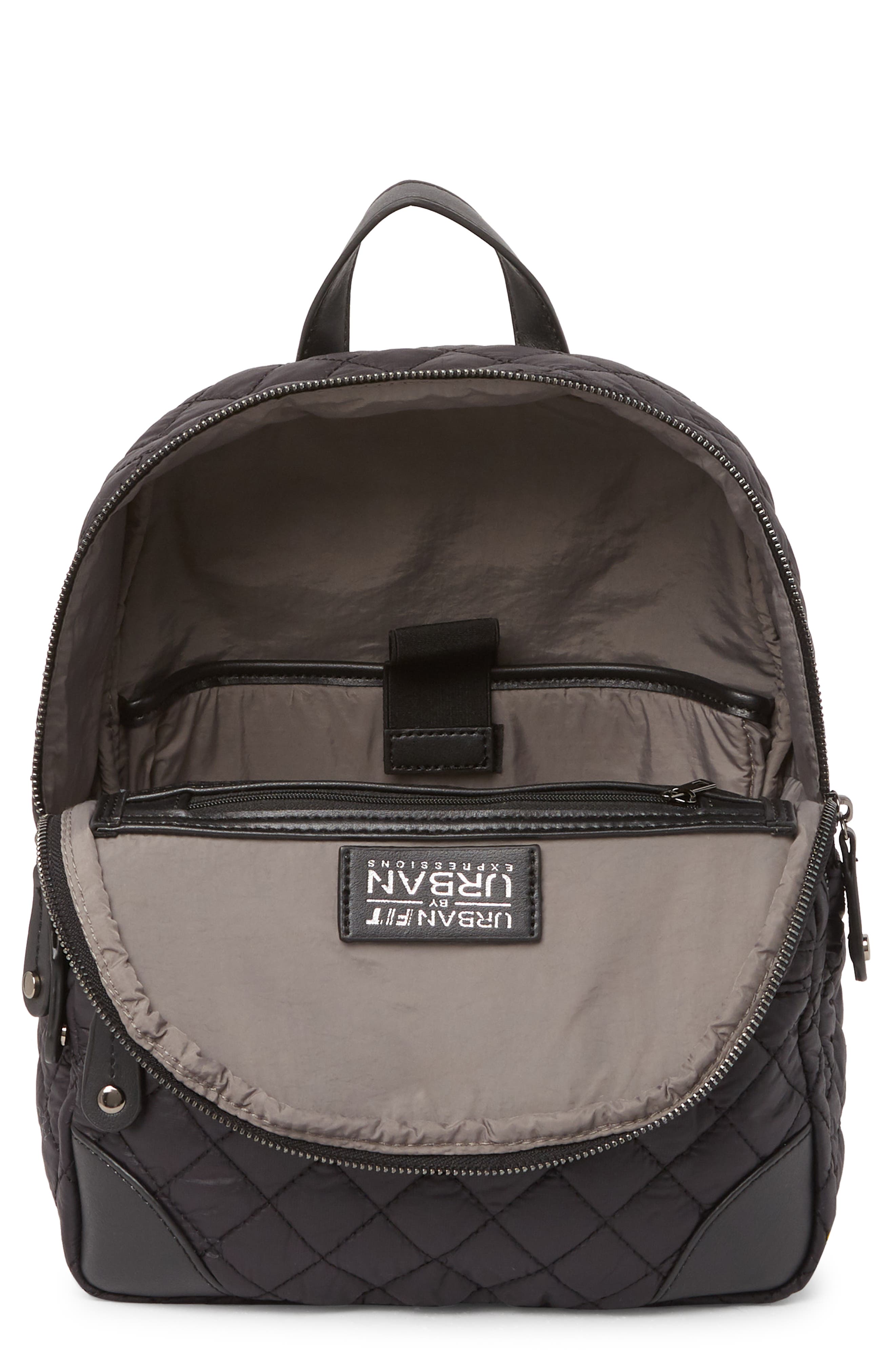 URBAN EXPRESSIONS HANDBAGS Urban Expressions Diamond Quilted Backpack, Alternate, color, 