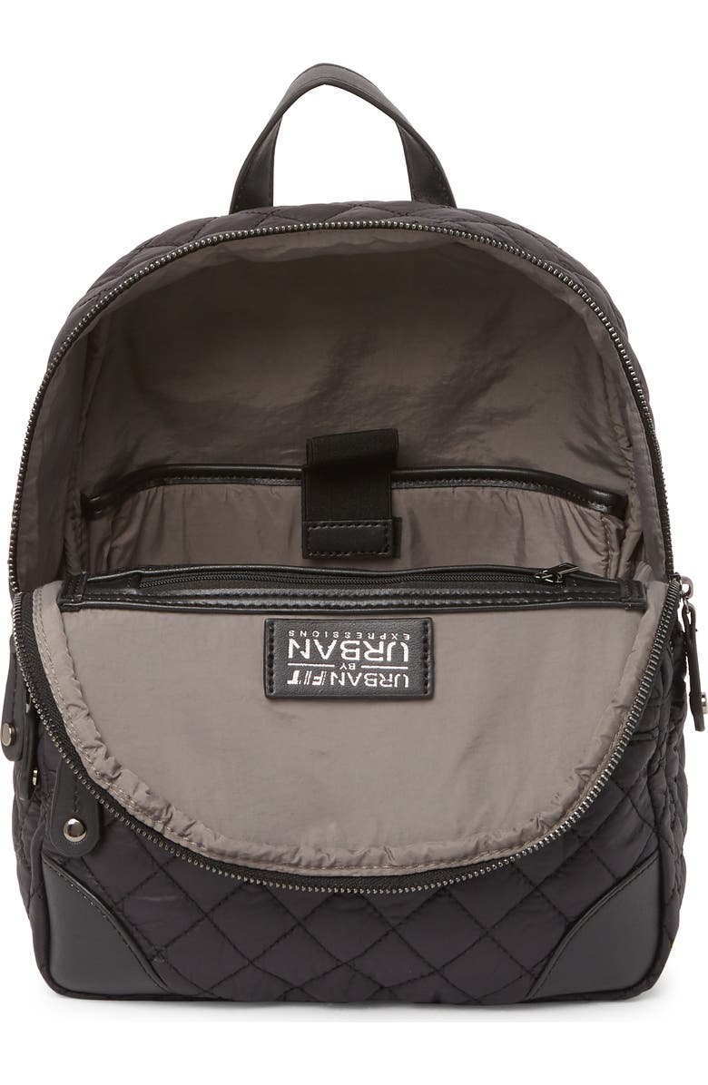 URBAN EXPRESSIONS HANDBAGS Urban Expressions Diamond Quilted Backpack, Alternate, color,