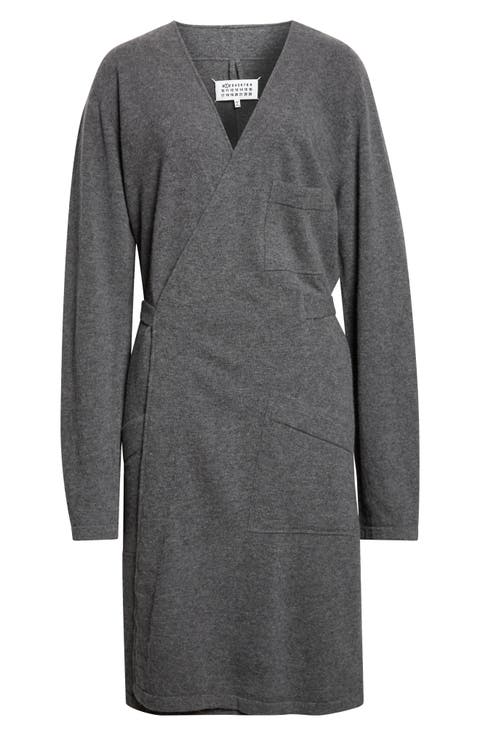 Virgin Wool Wrap Cardigan