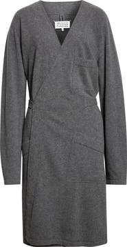 Maison Margiela Virgin Wool Wrap Cardigan