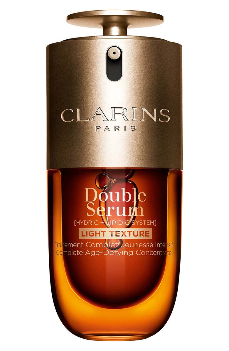 Clarins DOUBLE SERUM<sup>®</sup> Light Texture Firming, Radiance Boosting & Pore Refining Serum, Main, color, 