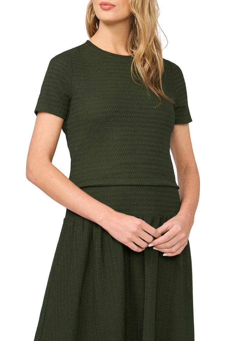 Short Sleeve Knit Top, Main, color, MIDNIGHT SAGE