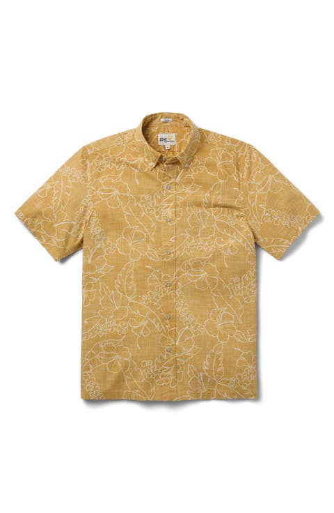 Lei Low Classic Fit Short Sleeve Button-Down Shirt