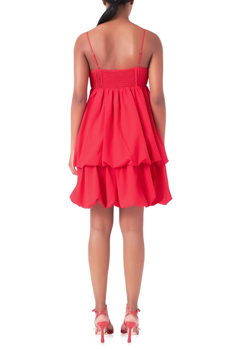 Pintuck Tiered Sundress, Alternate, color, RED