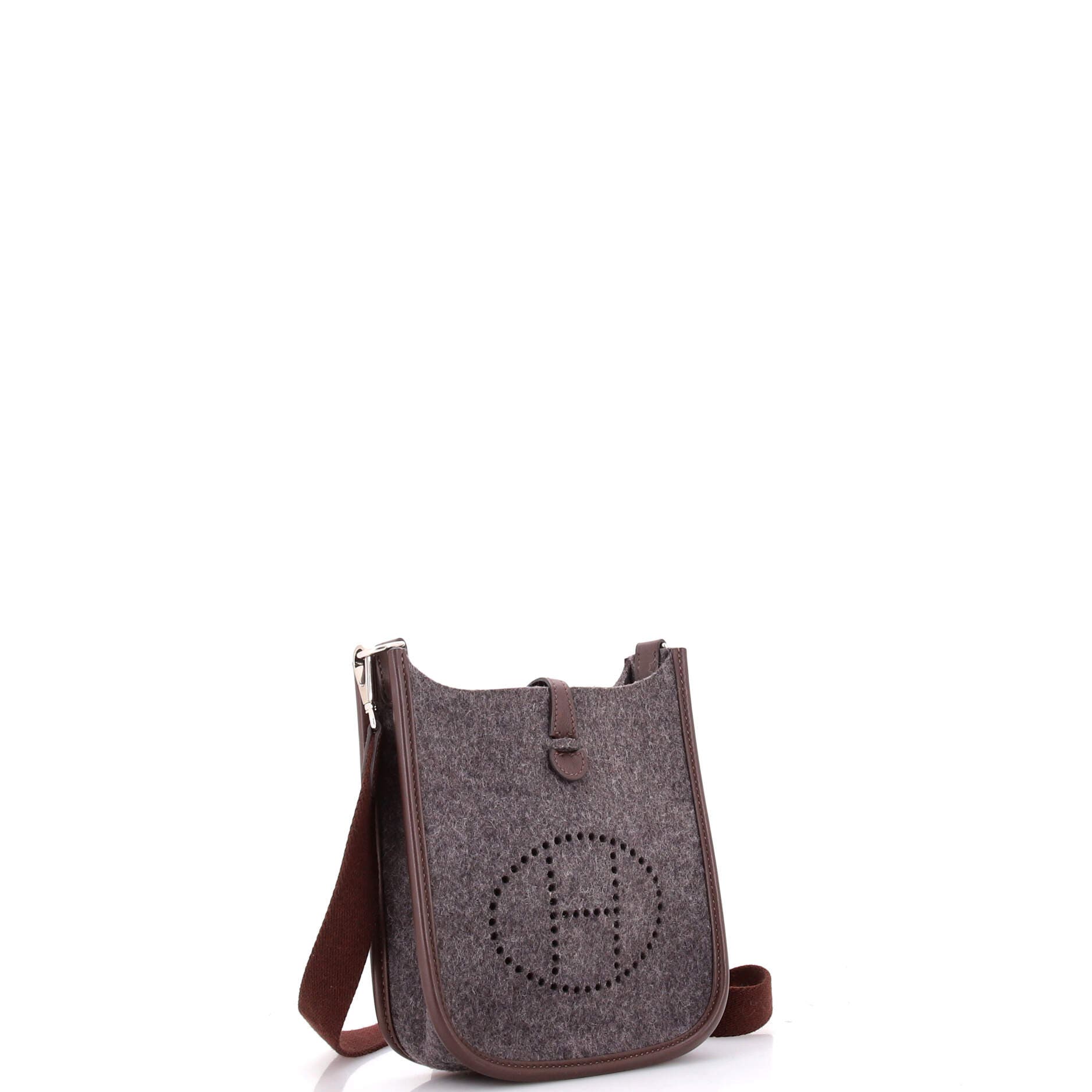 Pre-Owned Hermes Evelyne Bag Gen III Felt TPM, Alternate, color, Gris Moyen