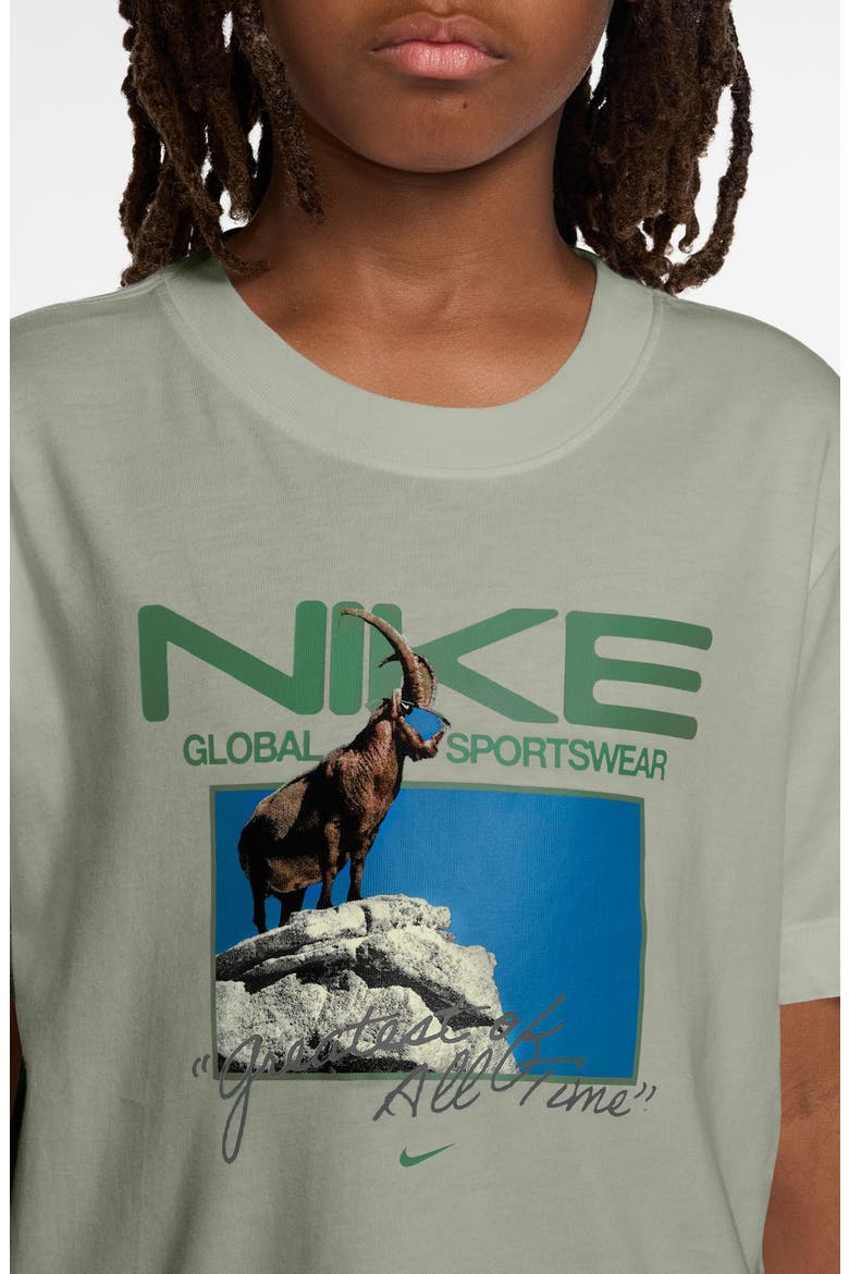 Kids' Sportswear Global Sportswear Cotton Graphic T-Shirt, Alternate, color, SPRUCE FOG