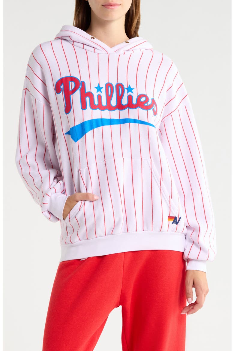 Philadelphia Phillies Graphic Hoodie, Main, color, WHITE/ RED