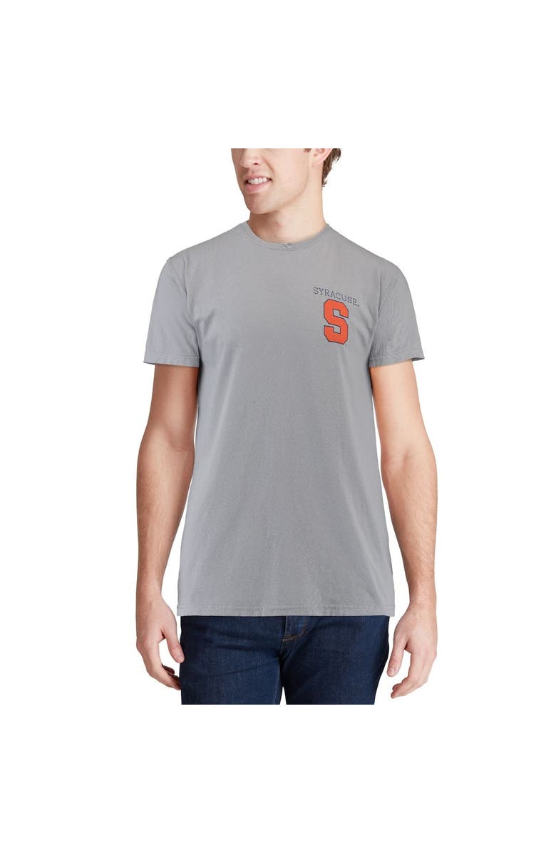 IMAGE ONE Men's Gray Syracuse Orange Comfort Colors Campus Scenery T-Shirt, Alternate, color, 