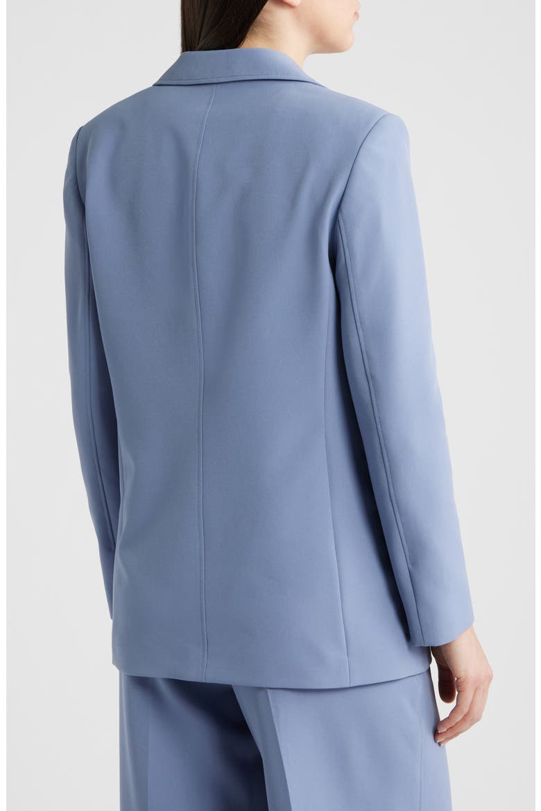 Jabla One-Button Crepe Blazer, Alternate, color, BRIGHT BLUE