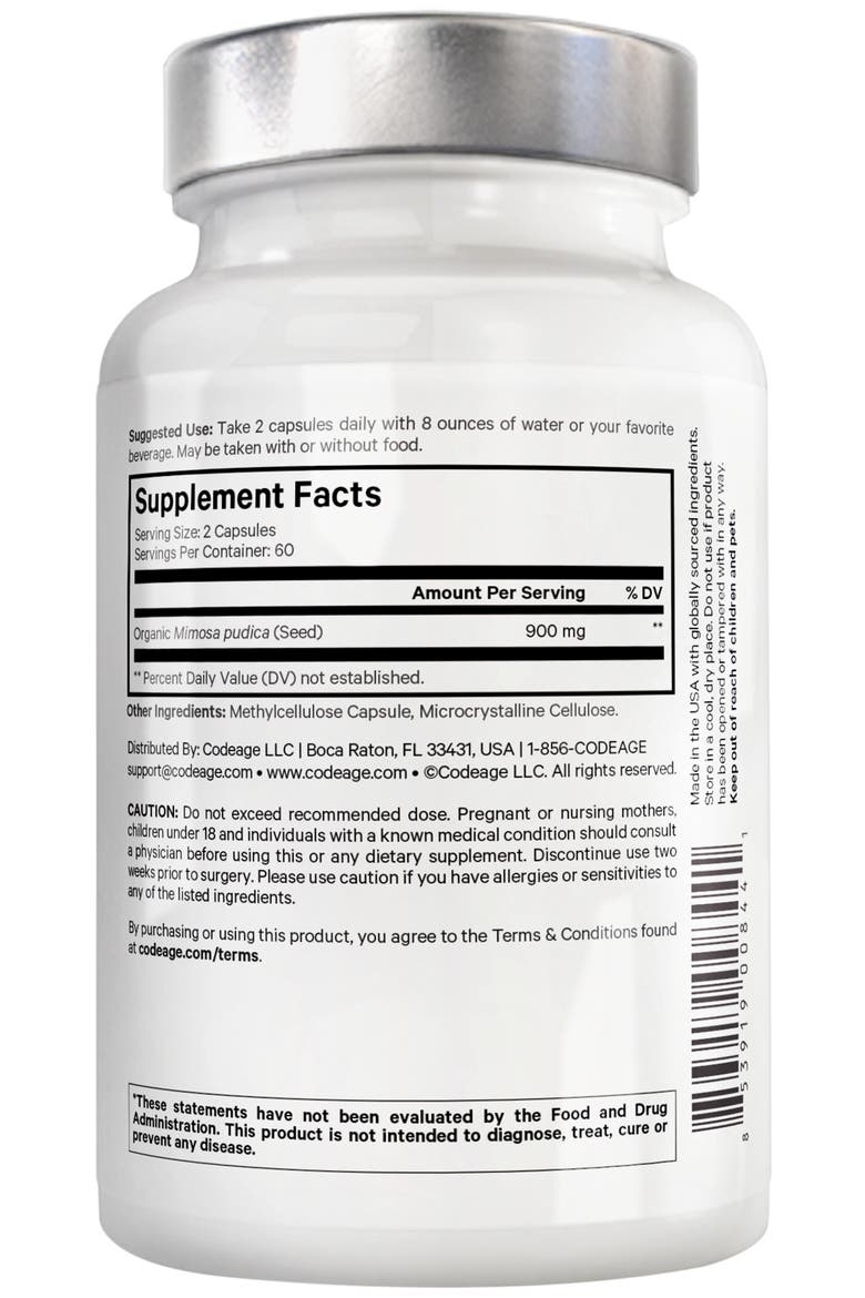 Amen Organic Mimosa Pudica Seeds Capsules, Alternate, color, White