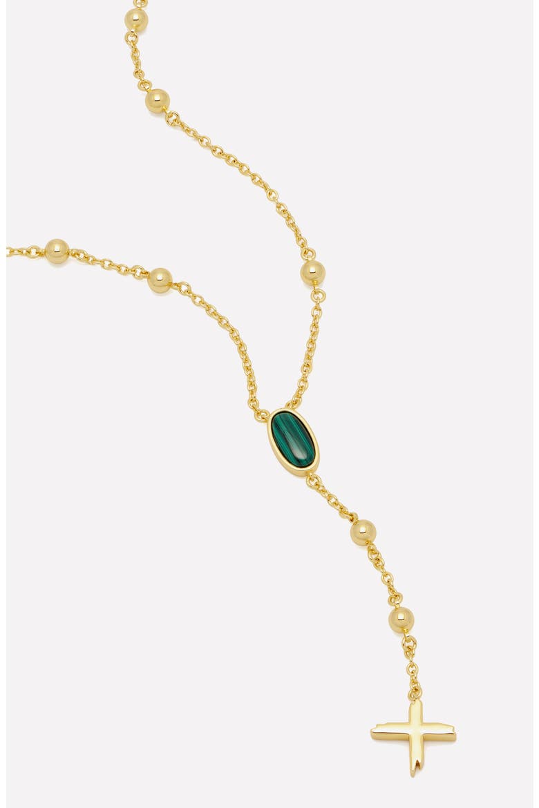 Rosary Necklace In Gold, Alternate, color, Gold