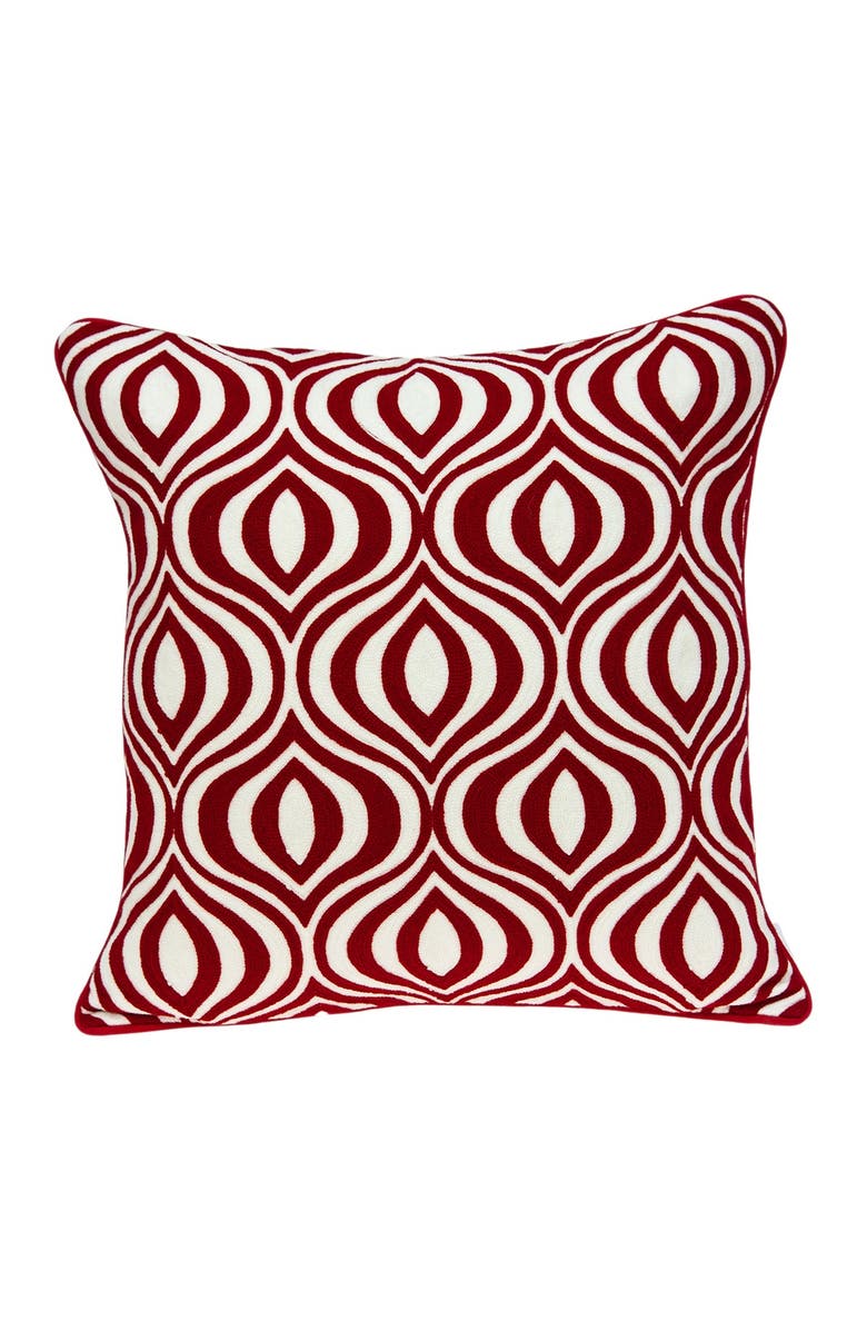 PARKLAND COLLECTION Altia Transitional Pillow - 20" x 20" - Red, Main, color, Red