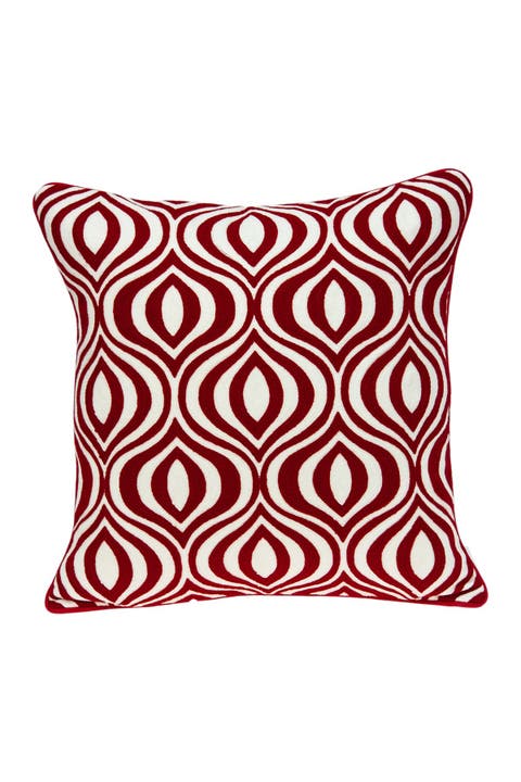 Altia Transitional Pillow - 20" x 20" - Red