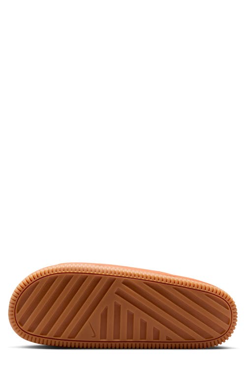 Nike Calm Slide Sandal In Orange