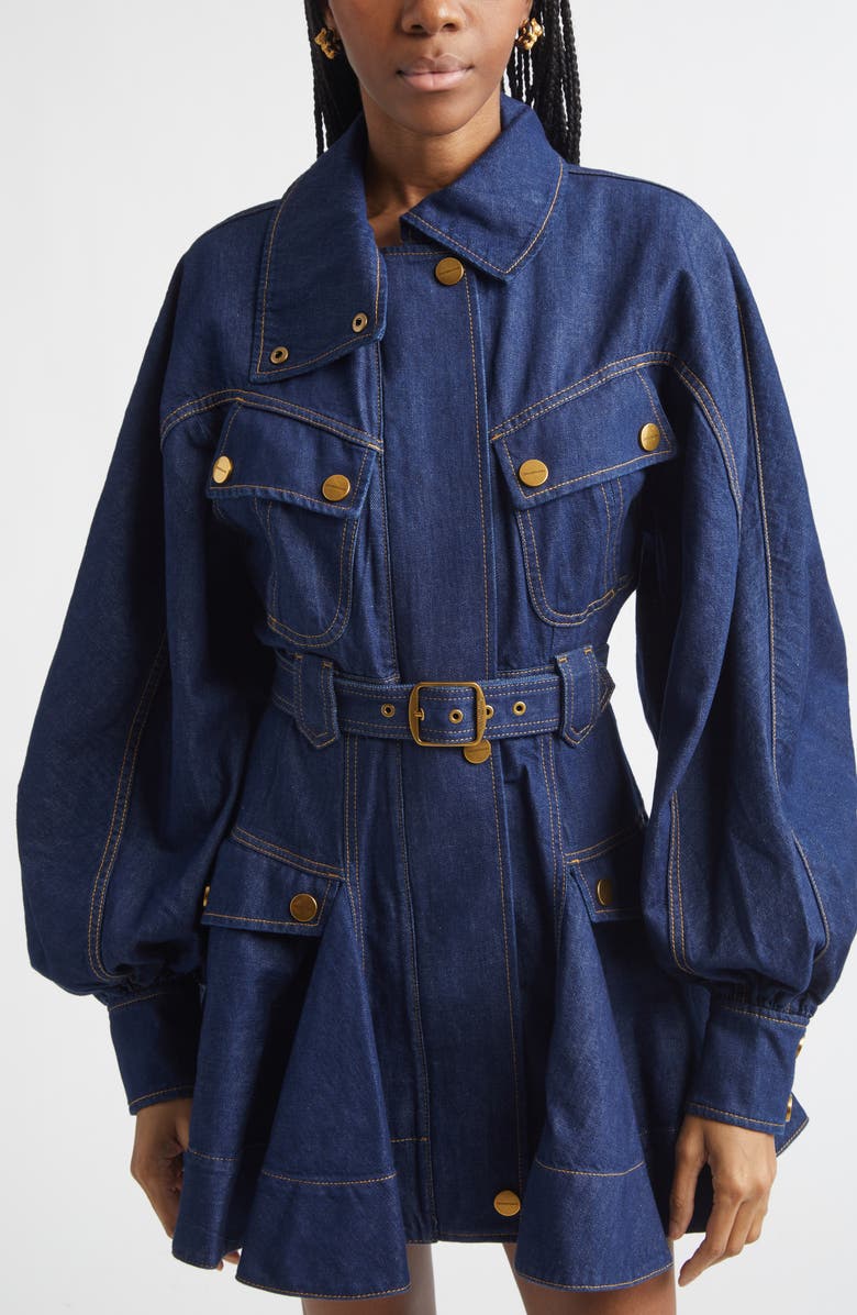 Zimmermann Mira Koala Hoop Earrings, Alternate, color, Gold/ Red