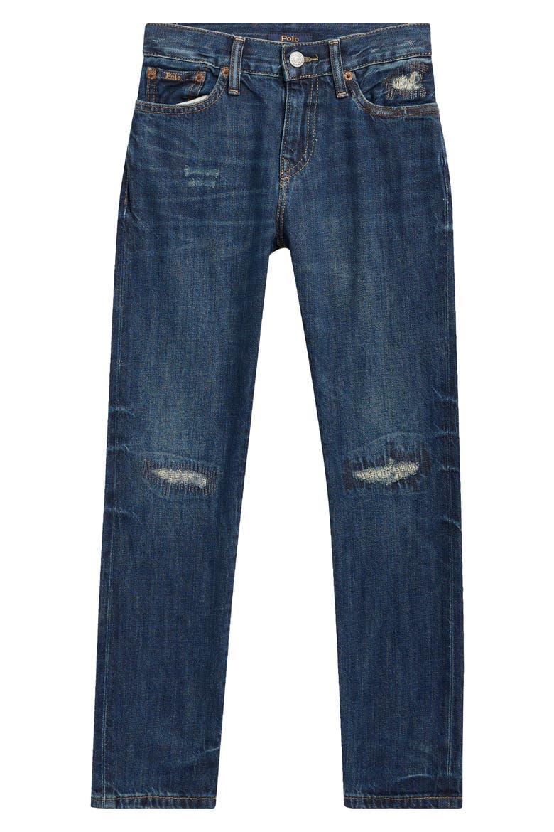 Kids' Sullivan Distressed Slim Fit Jeans, Main, color, EMRYS WASH