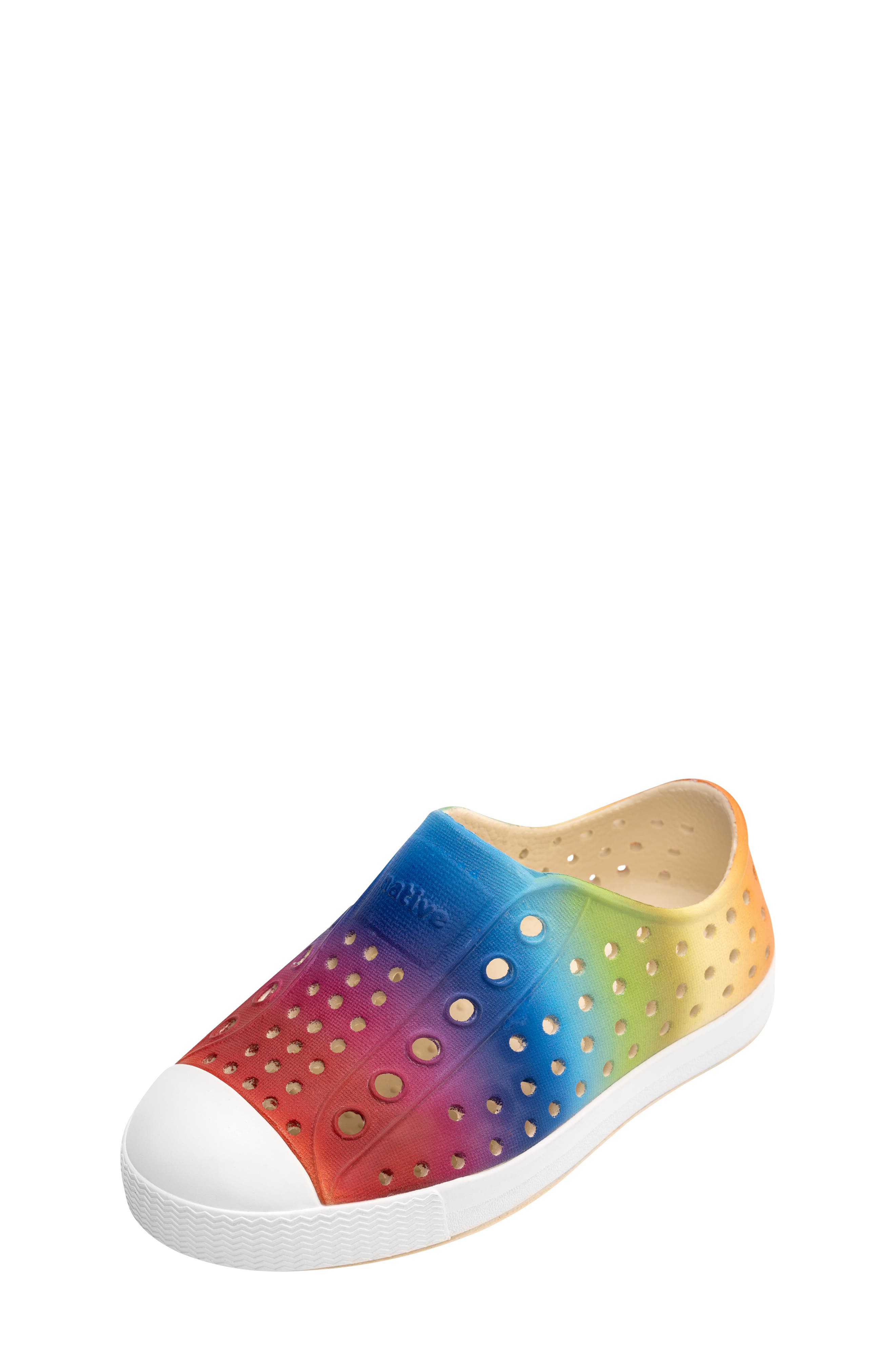  Bone White/ Rainbow Gradient