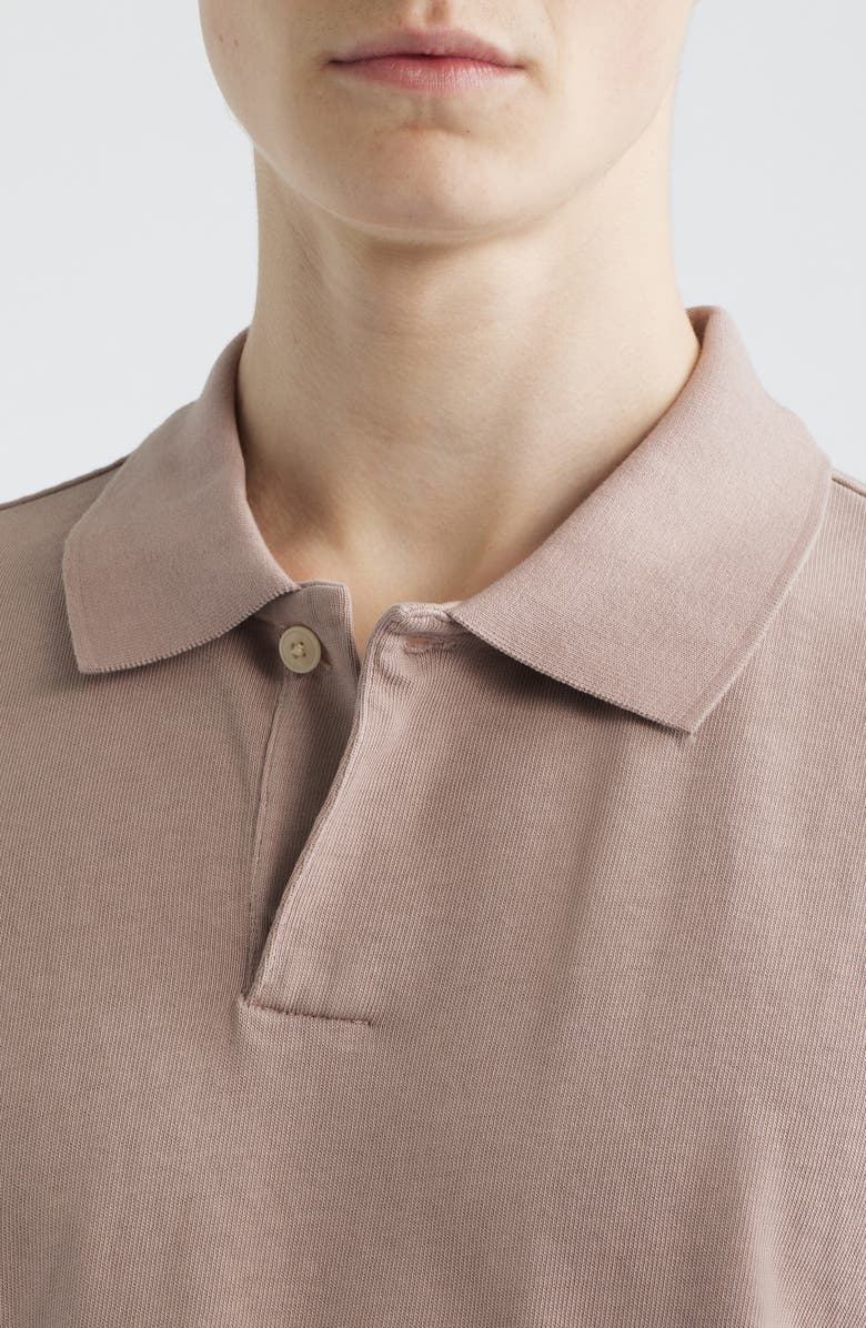Madewell Compact Knit Polo, Alternate, color, Gravel