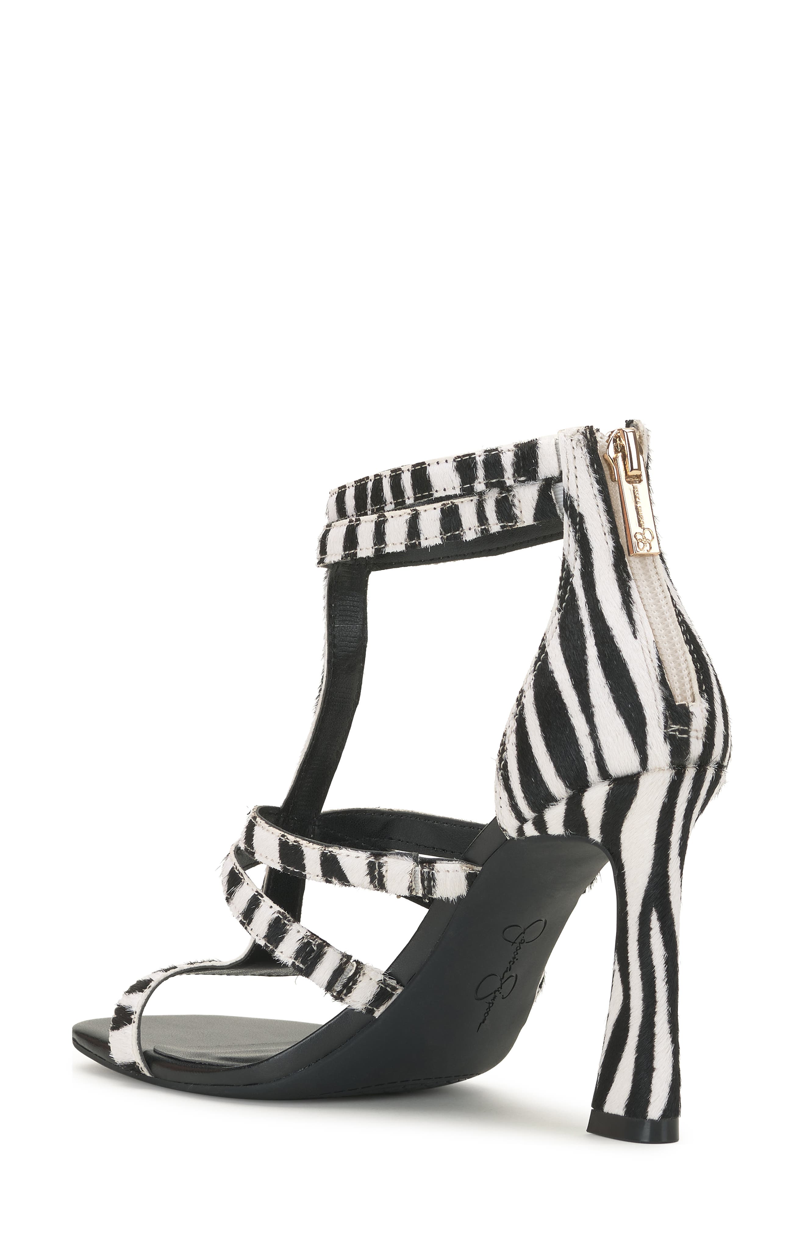 Jessica Simpson Aaralyn Strappy Sandal, Alternate, color, Black/ White