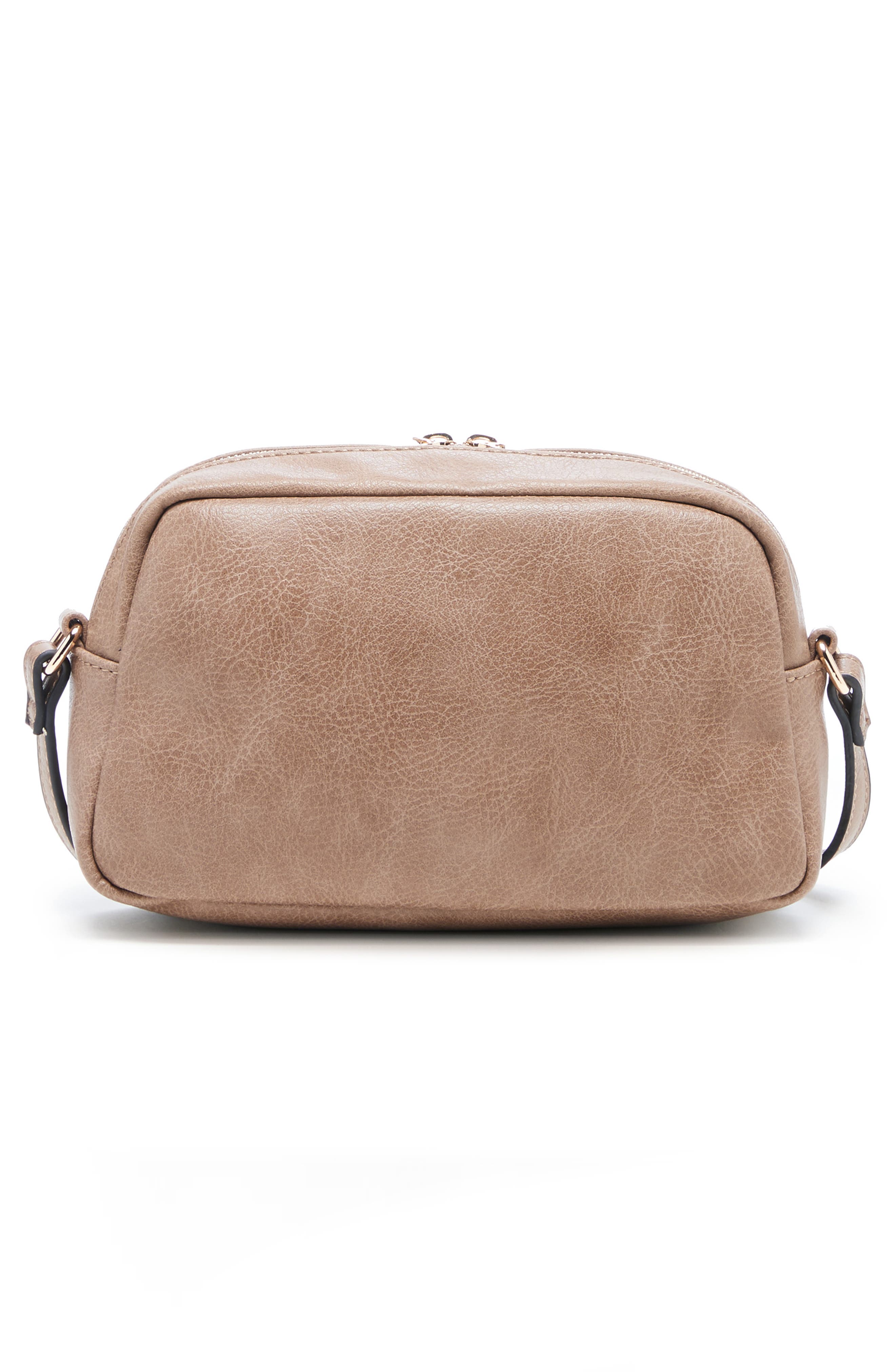 Dael Faux Leather Crossbody Bag, Alternate, color, TAUPE