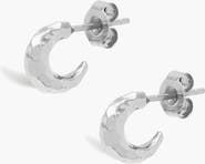 YOJ Aalto Mini Hammered Hoop Earrings
