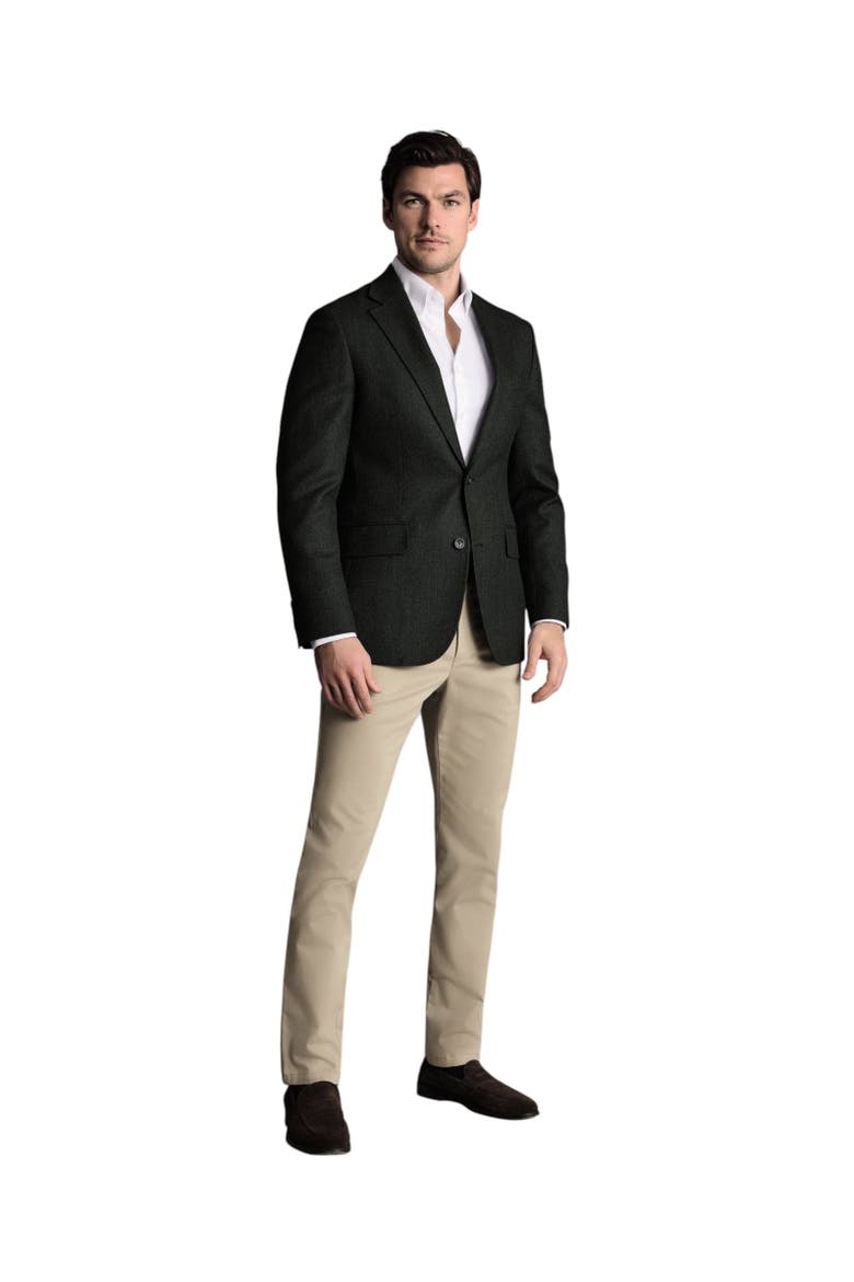 Wool Texture Slim Fit Jacket, Alternate, color, Dark Green