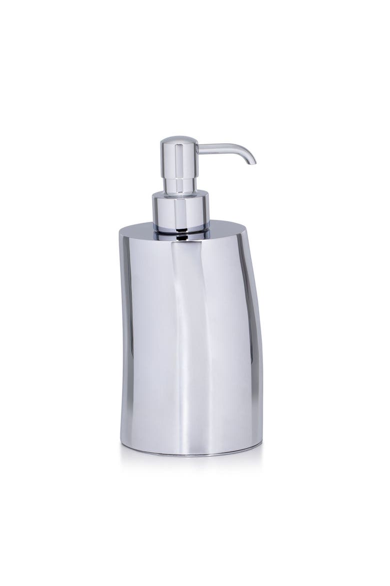 Horn Chrome Pump Dispenser, Main, color, SILVER