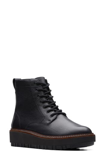 Clarks Orianna Lace-up Boot In Black