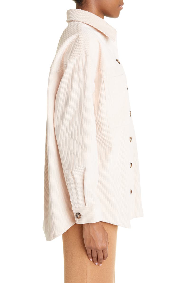 Monrow Oversize Corduroy Shacket, Alternate, color, 
