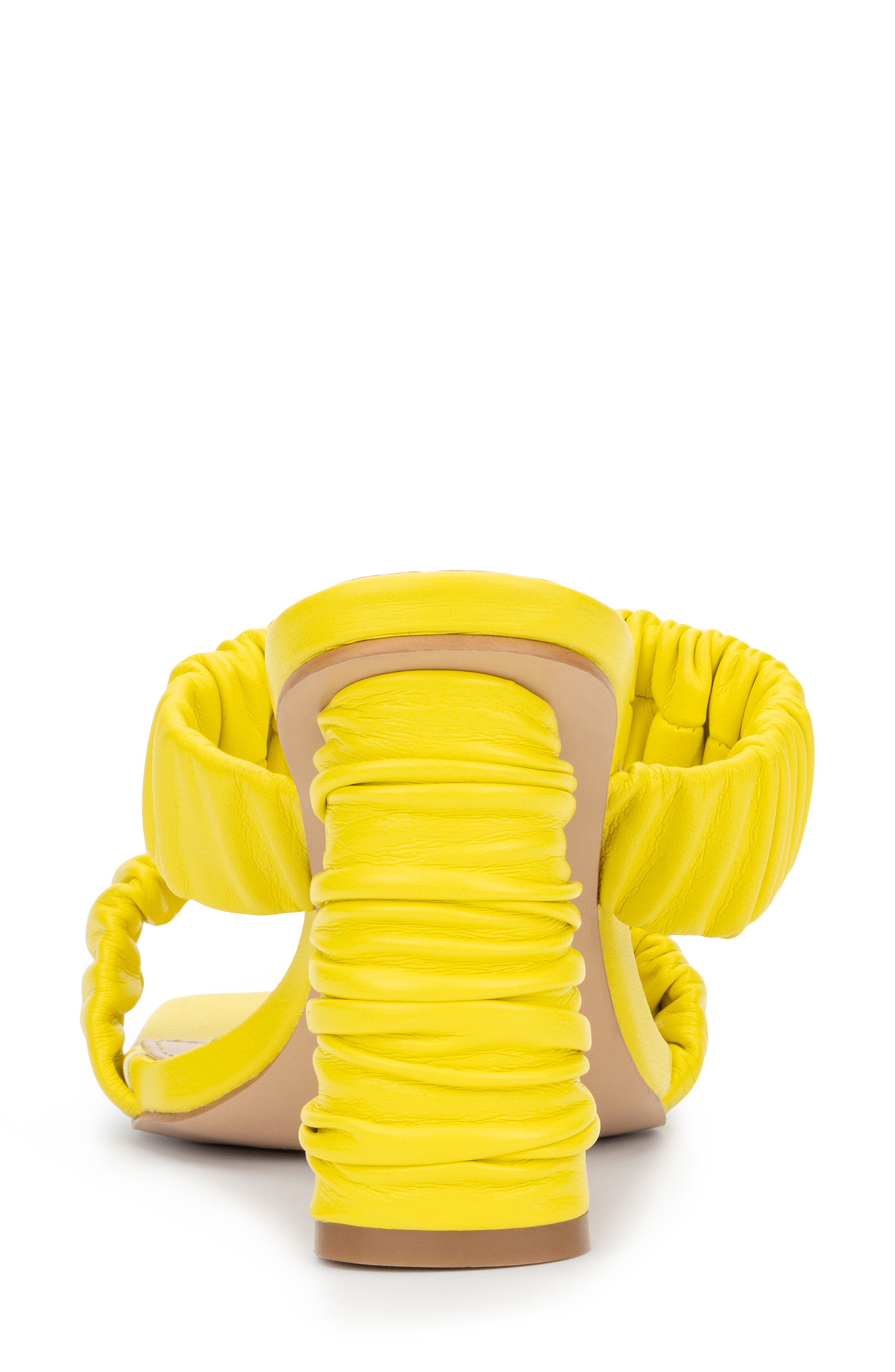 Faina Ruched Strap Sandal, Alternate, color, YELLOW