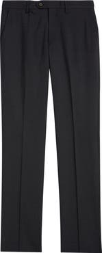 Berle Flat Front Tropical Weight Wool Dress Pants