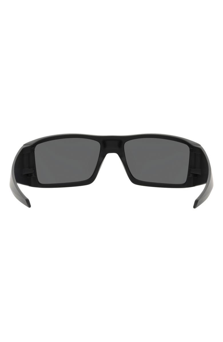 Oakley Heliostat 61mm Prizm<sup>™</sup> Polarized Rectangular Sunglasses, Alternate, color, Matte Black
