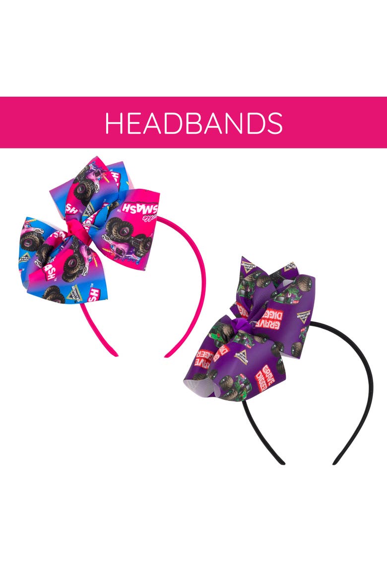 Bow Headband, Alternate, color, Pink Sparkle Smash
