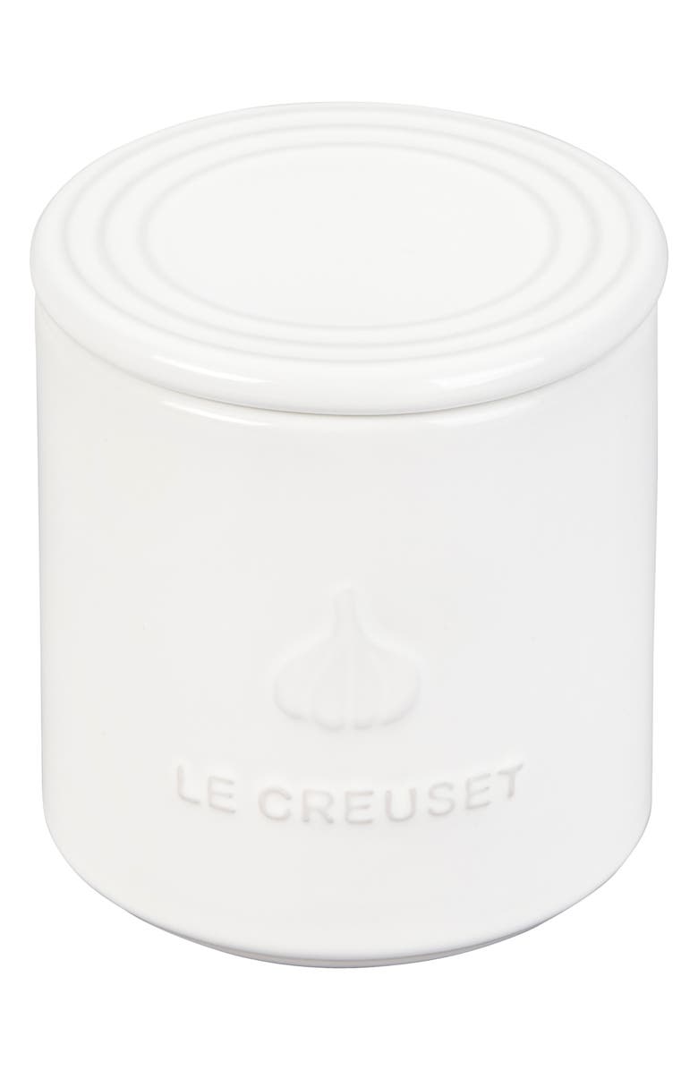 Le Creuset Stoneware Garlic Keeper, Alternate, color, White