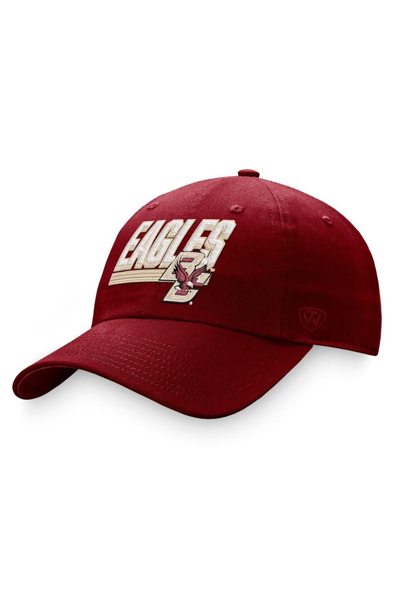 TOP OF THE WORLD Men's Top of the World Maroon Boston College Eagles Slice Adjustable Hat, Main, color,