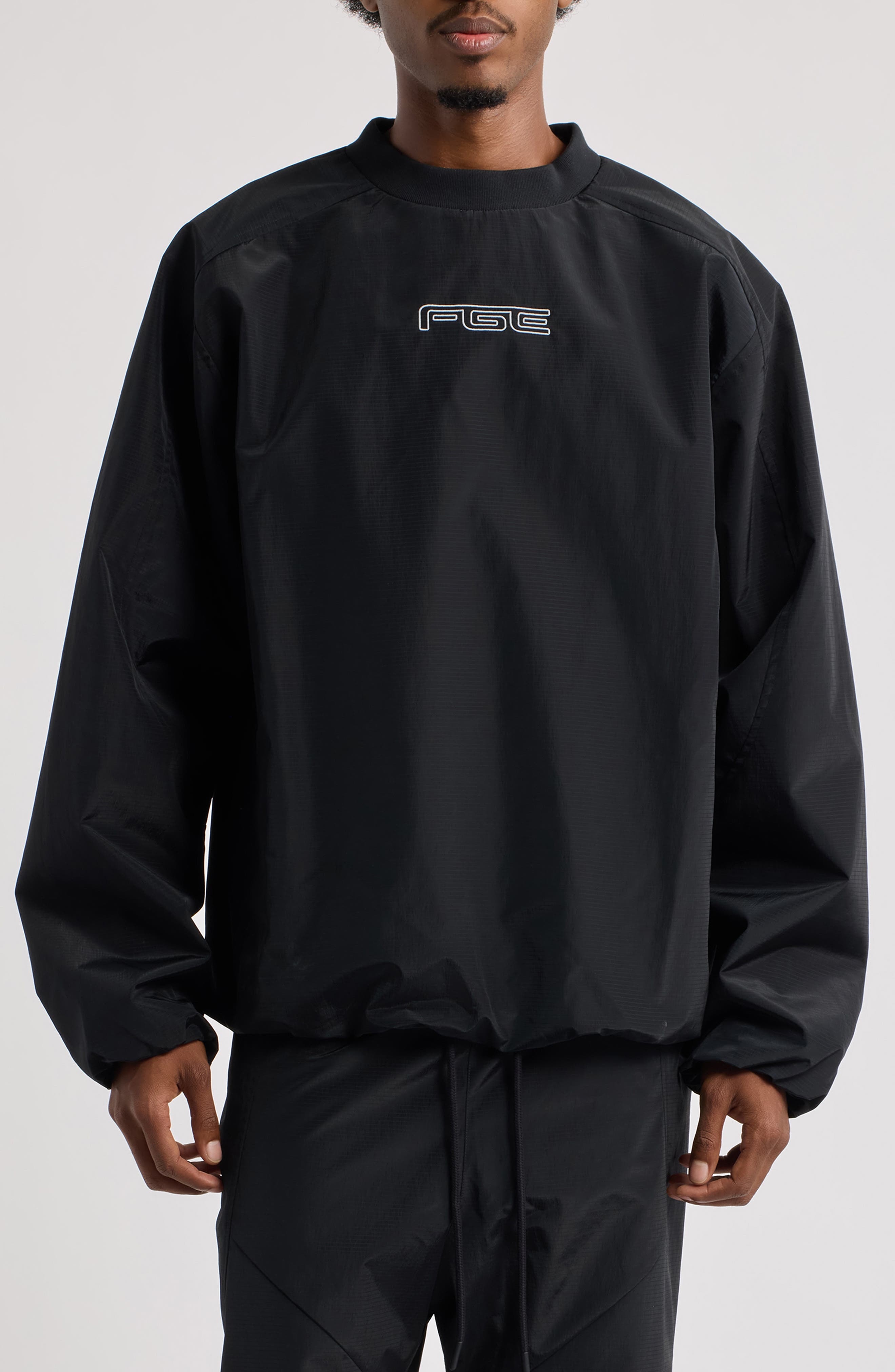 Fear of God Essentials Modern Mock Neck Sweatshirt (Men) | Nordstrom