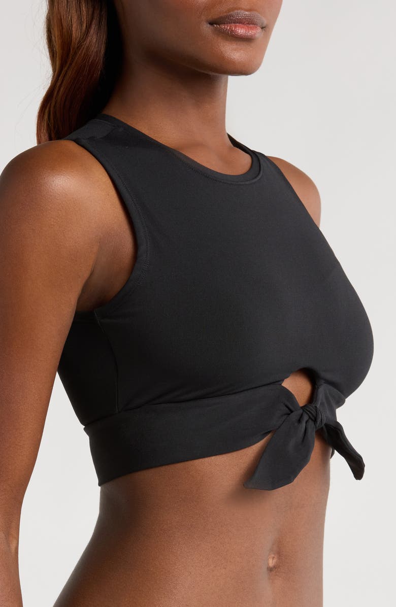 Robin Piccone Ava Tie Front Bikini Top, Alternate, color, 