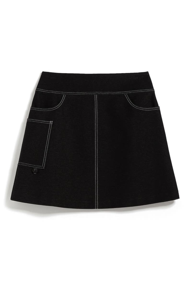 Max Mara Leisure Nabulus Jersey Skirt, Alternate, color, Black