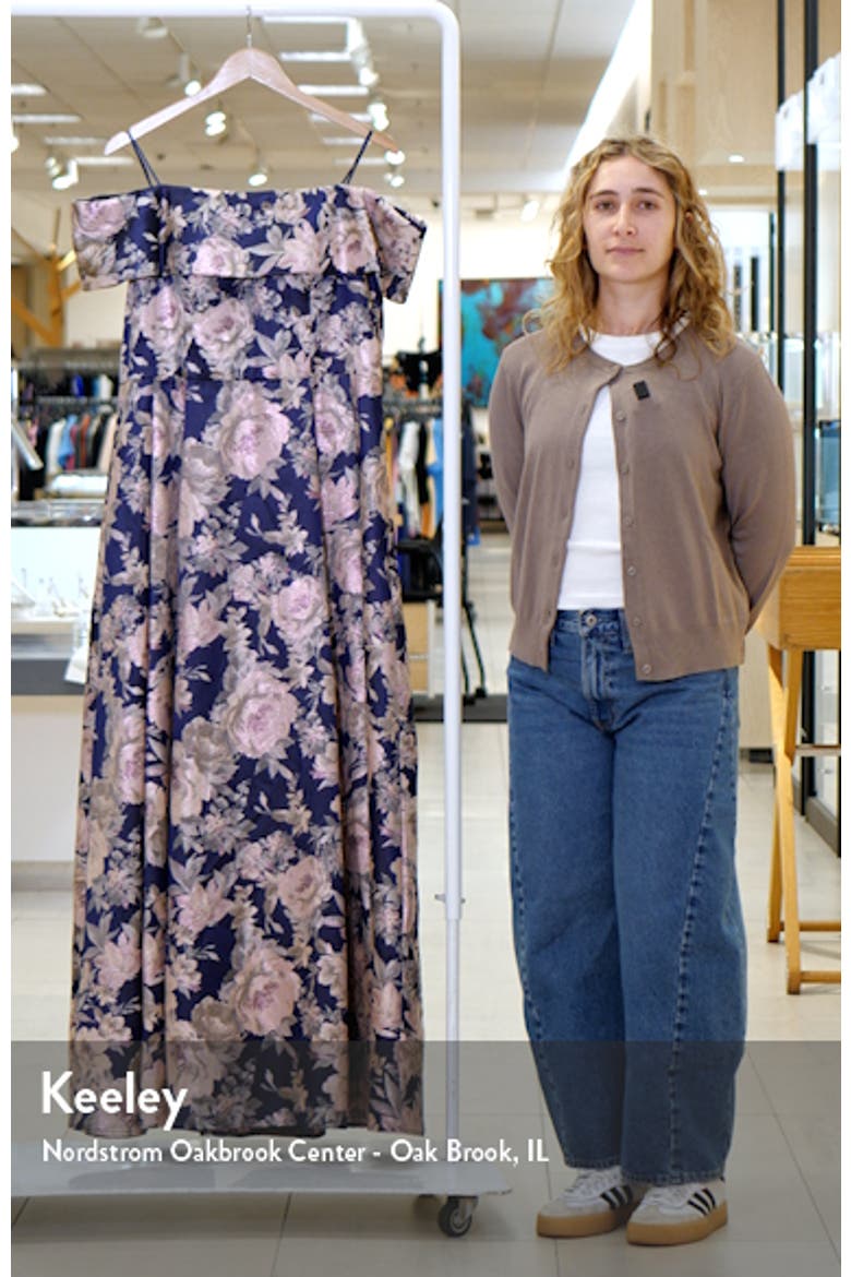 Floral Off the Shoulder Gown video