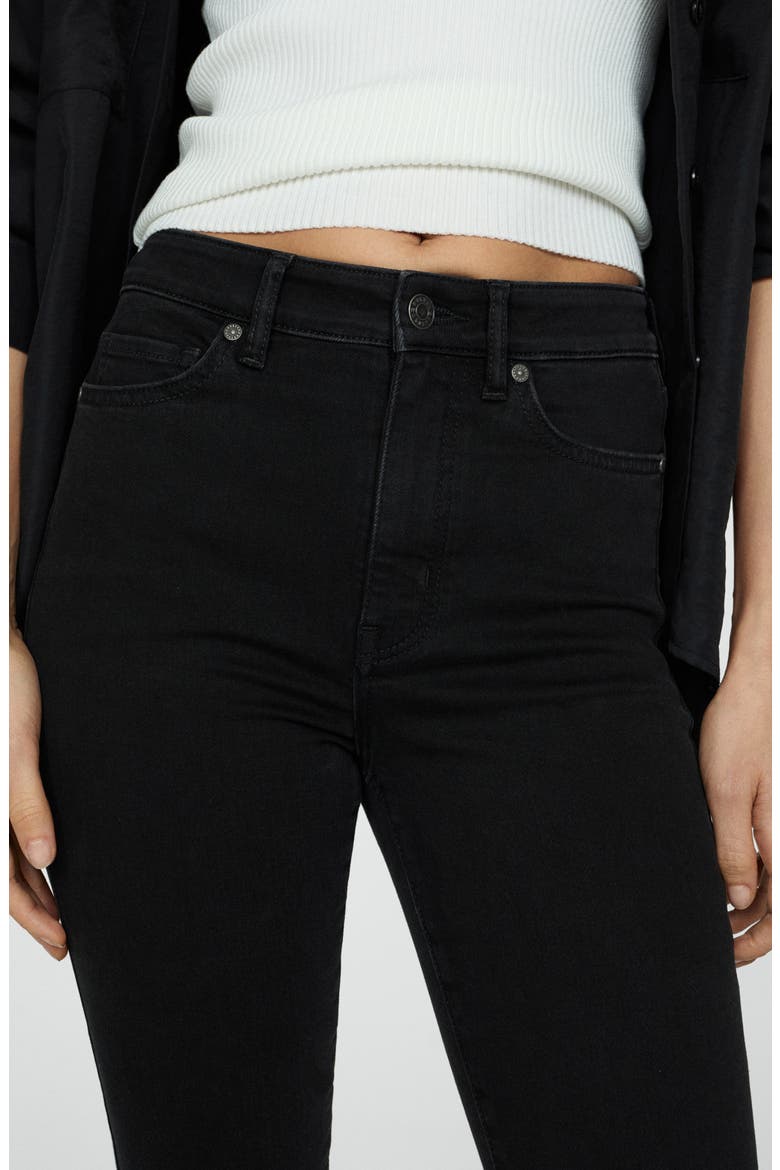 Carla High Waist Skinny Jeans, Alternate, color, BLACK DENIM