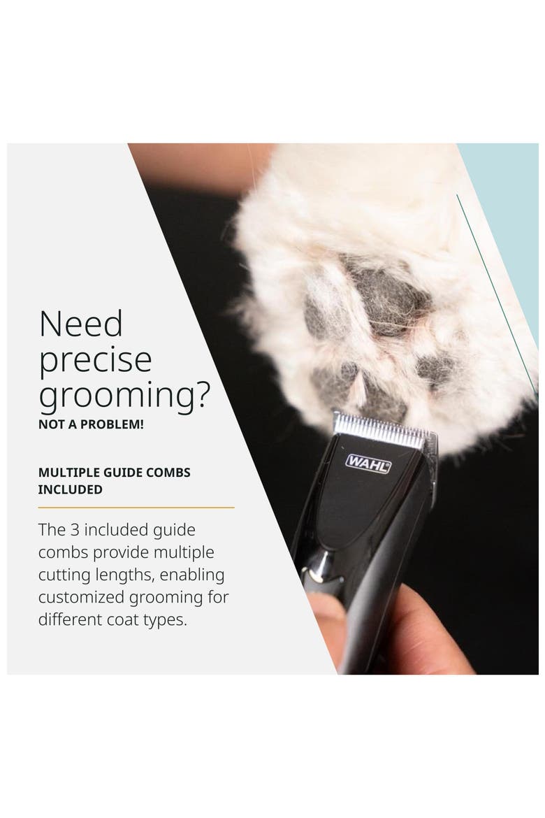 Cordless hair trimmer for dogs and cats, Alternate, color, Black