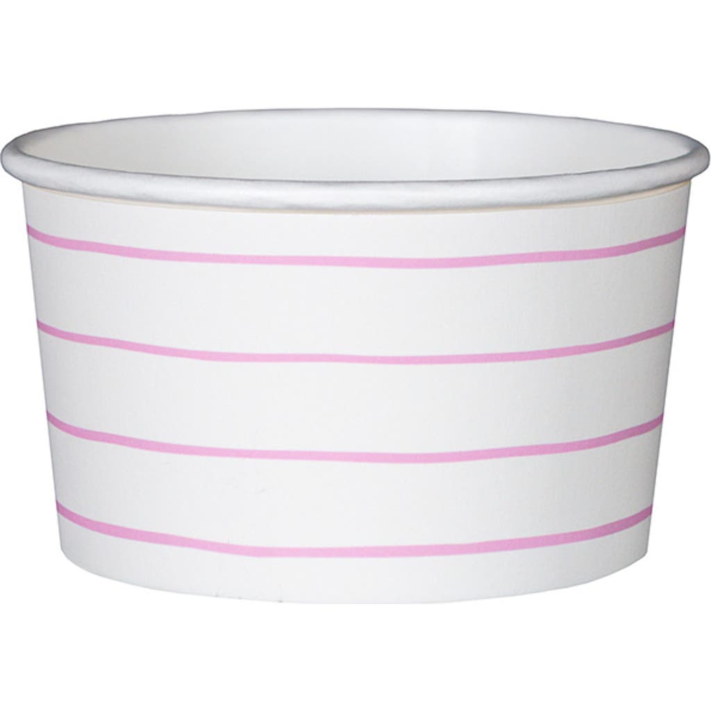 Daydream Society Frenchie Striped Treat Cups In Cerise